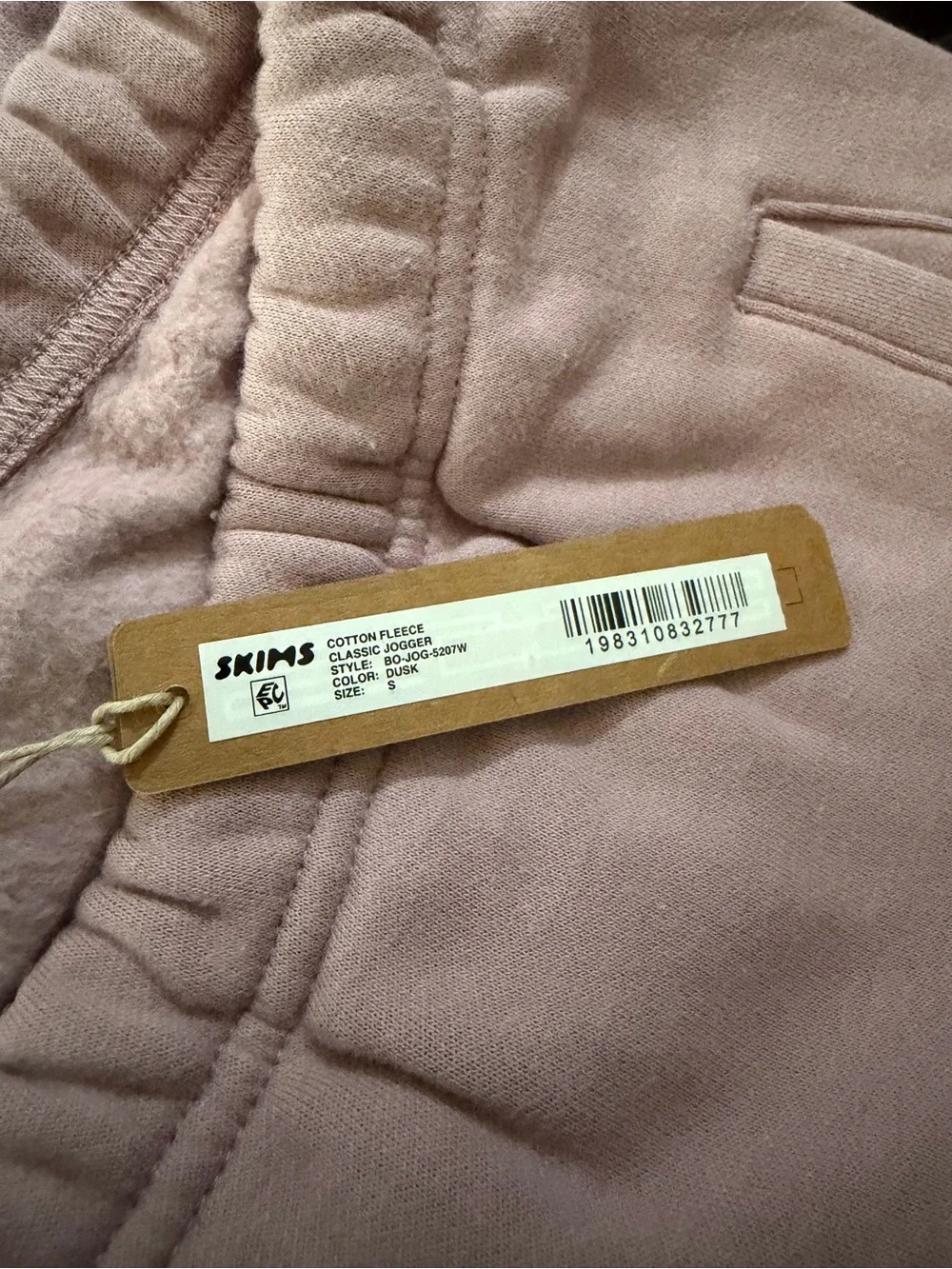 Skims Cotton Fleece Classic Jogger in Dusk Size Small NWT